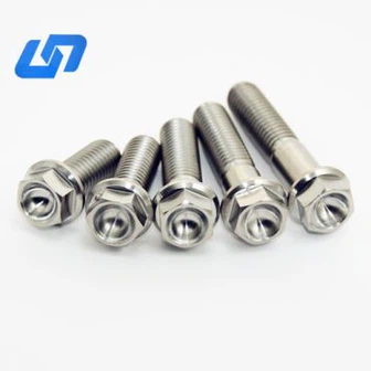 Титанијумски вијци са прирубницом Гр5 са шестоугаоном главом